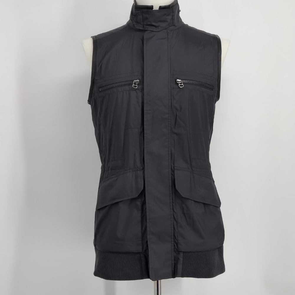 Ralph Lauren Blue Label Quiet Luxury Black Vest Minimalist Comfy Utility Medium